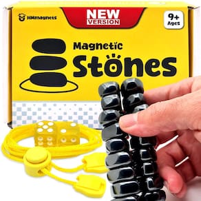Jogo de xadrez magnético HMMagnets atualizado com 20 pedras e bolsa