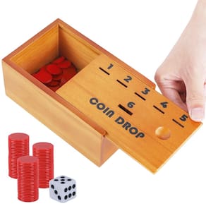 Jogo de tabuleiro Juegoal Coin Drop Set para crianças e adultos