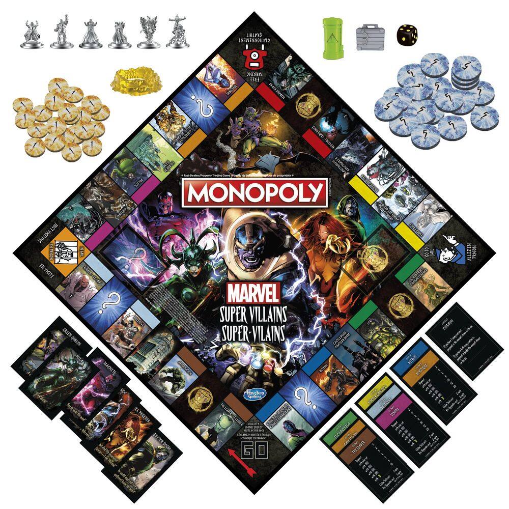 Jogo de Tabuleiro Monopoly Marvel Super Villains | Casas Bahia