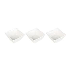 Conjunto Com 03 Petisqueiras De Porcelana Pcln-078 - Haüskraft