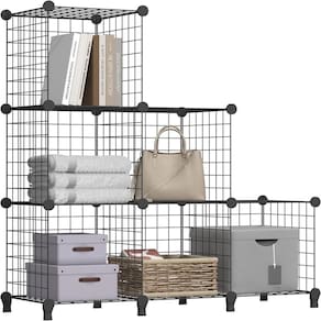 Estante Modular 8 Prateleiras Organizador Brinquedos Livros Armario Vitrine Balcao 6 Nichos Multiuso