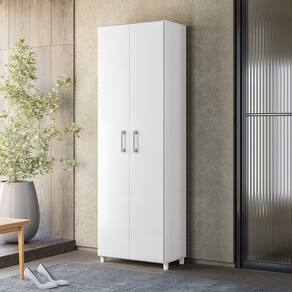 Armário Multiuso 2 Portas 61x186x35cm Nicioli Branco