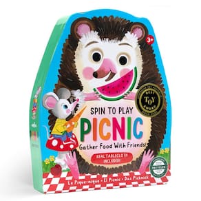 Jogo eBoo Picnic Spinner com placa reciclada e papel FSC