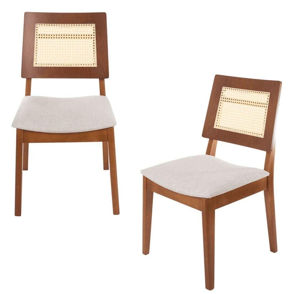 Cadeiras Para Mesa De Jantar Rústica - Nórdica - Sheldon Móveis