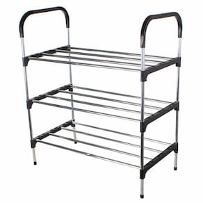 Sapateira Rack Organizador Sapatos Tenis Desmontavel Calçados Prateleiras 3 Andares Objetos Movel Casa Multiuso