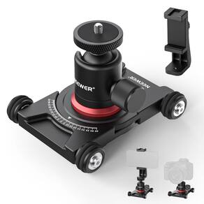 Câmera Slider Dolly Neewer SD001 com cabeça esférica e braçadeira de telefone