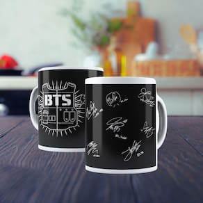 Caneca De Porcelana 325ml Bts Decorada Bts 5