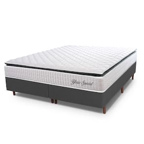 Cama Box Baú Queen Hellen Molas Ensacadas Yaris Branco