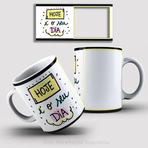 Caneca De Porcelana 325ml Decorada Feliz Aniversário Feliz Aniversário 2