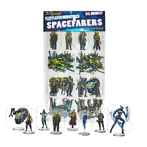 Miniaturas planas de plástico Arcknight Spacefarers 56 para Starfinder