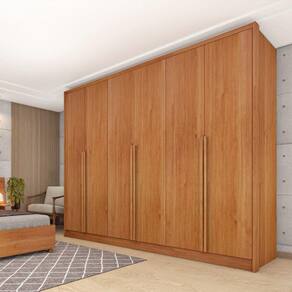 Guarda Roupa Casal 6 Portas 6 Gavetas Realeza-cinamomo Tcil Móveis