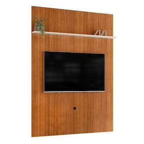 Painel Piso-teto New Interlagos Cinamomo Off White Para Tv Até 75 Madetec Cinamomo Off White