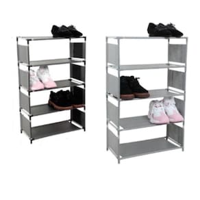 Sapateira 5 Prateleiras Estante Organizador Multiuso Tenis Brinquedos Roupas Porta Treca Lavanderia Quarto Sala