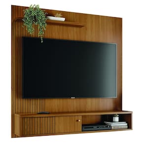 Painel Home Suspenso Aurora Cumaru Para Tv Até 65 Madetec Cumaru