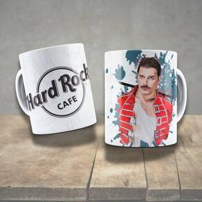 Caneca De Porcelana 325ml Decorada ícones Da Música Freddie Mercury 2