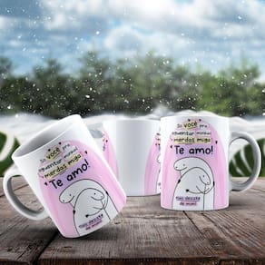 Caneca De Porcelana 325ml Flork Amizade Flork Amizade 4