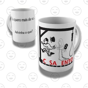 Caneca De Porcelana 325ml Engraçada Casamento