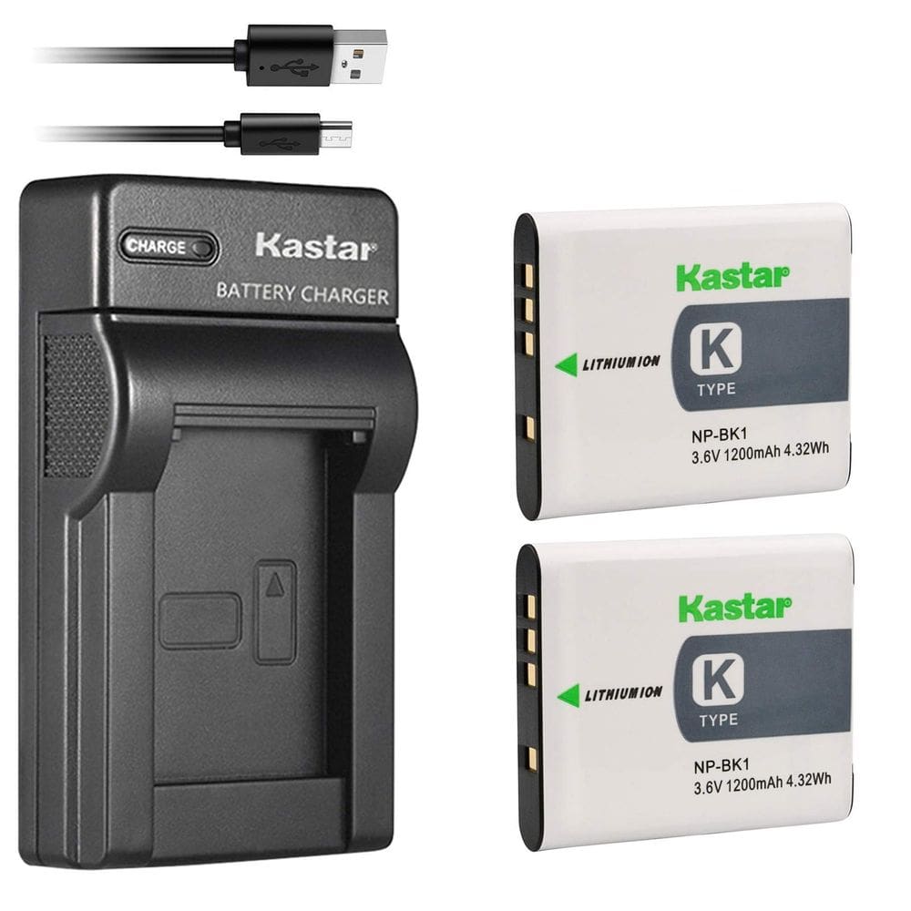 Carregador de bateria Kastar para Sony NP-BK1 Cybershot DSC
