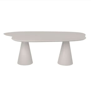 Mesa de Jantar 180x100 Cone Orgânica Nuvem cor Cinza