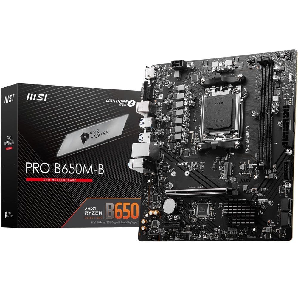 Placa-mãe MSI Pro B650M-B Micro ATX com AMD Ryzen 7000