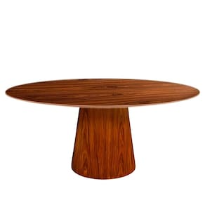 Mesa de Jantar Cone Oval 244x137 cm Madeira Pau Ferro