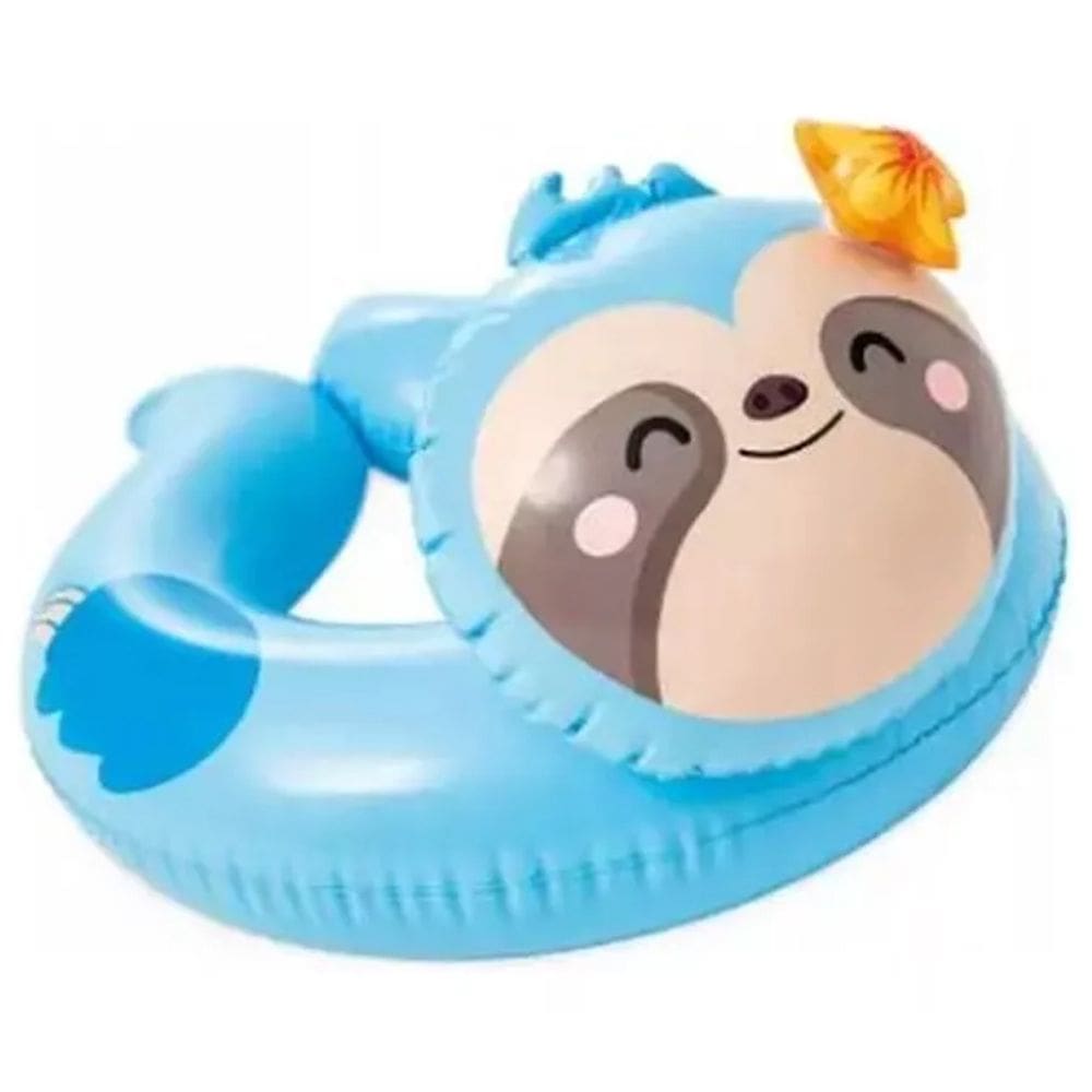 Boia Inflável Infantil, Boia Redonda de Cintura Animais Divertidos Intex 59220