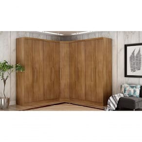 Modulado Closet Completo 9 Portas 6 Gavetas - Rizon-cumaru - Móveis Novo Horizonte