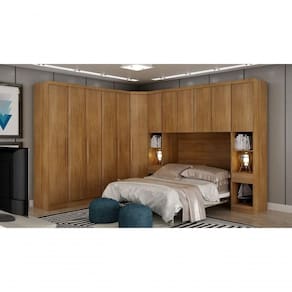 Modulado Casal Completo 6 Portas 8 Gavetas - Rizon-cumaru - Móveis Novo Horizonte