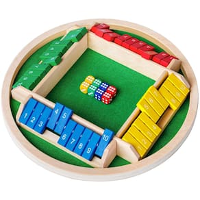 Jogo de dados Shut The Box Nicecho para 2 a 4 jogadores Family Wooden