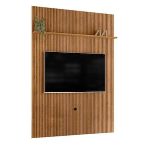 Painel Piso-teto New Interlagos Cumaru Para Tv Até 75 Madetec Cumaru