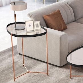 Mesa De Apoio Monterrey Preto Bronze