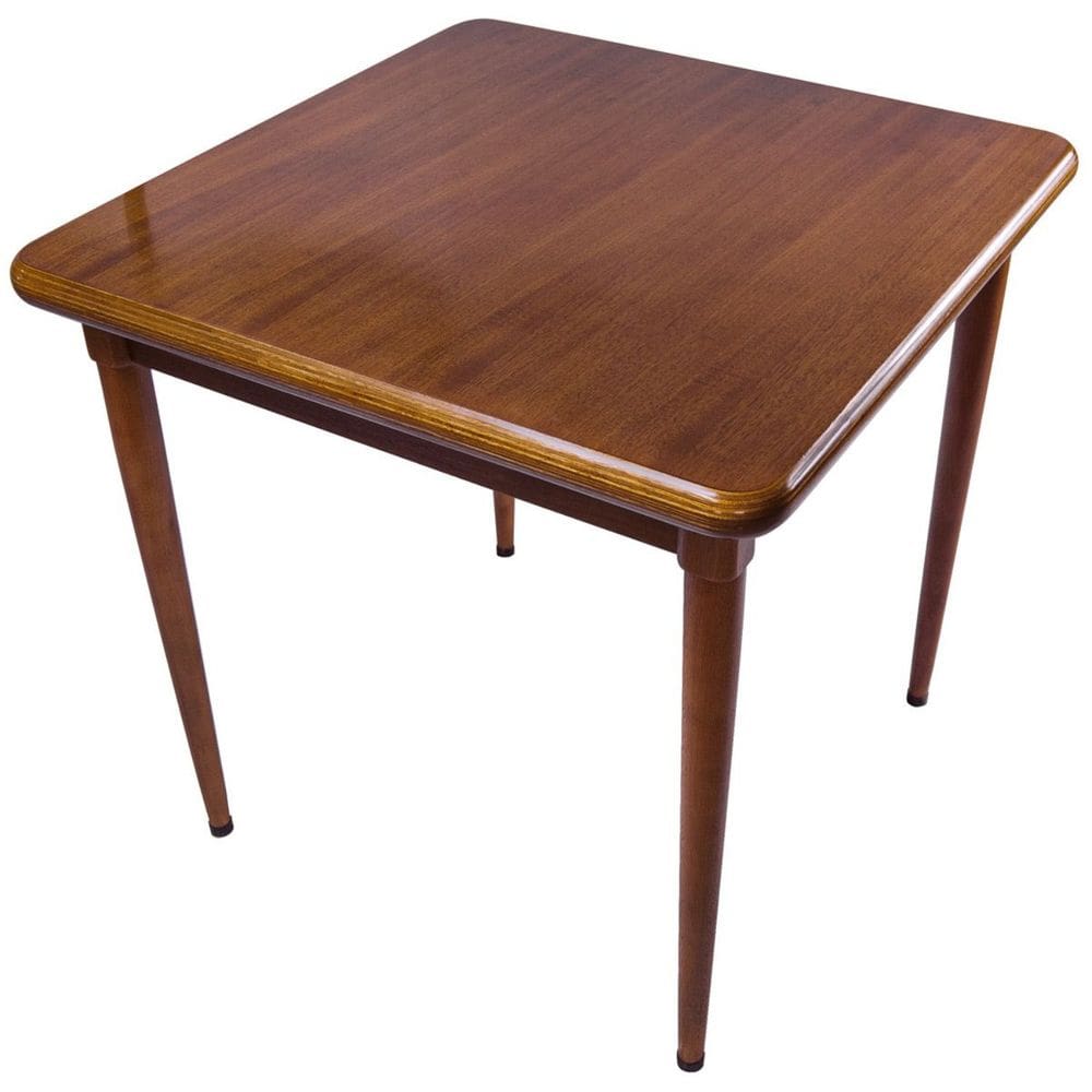 Mesa Madeira 80x80cm - Base 4 pé 78cm - Liso Natural