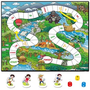 Jogo de tabuleiro matemático Aizweb de adição e subtração para crianças de 5 a 8 anos