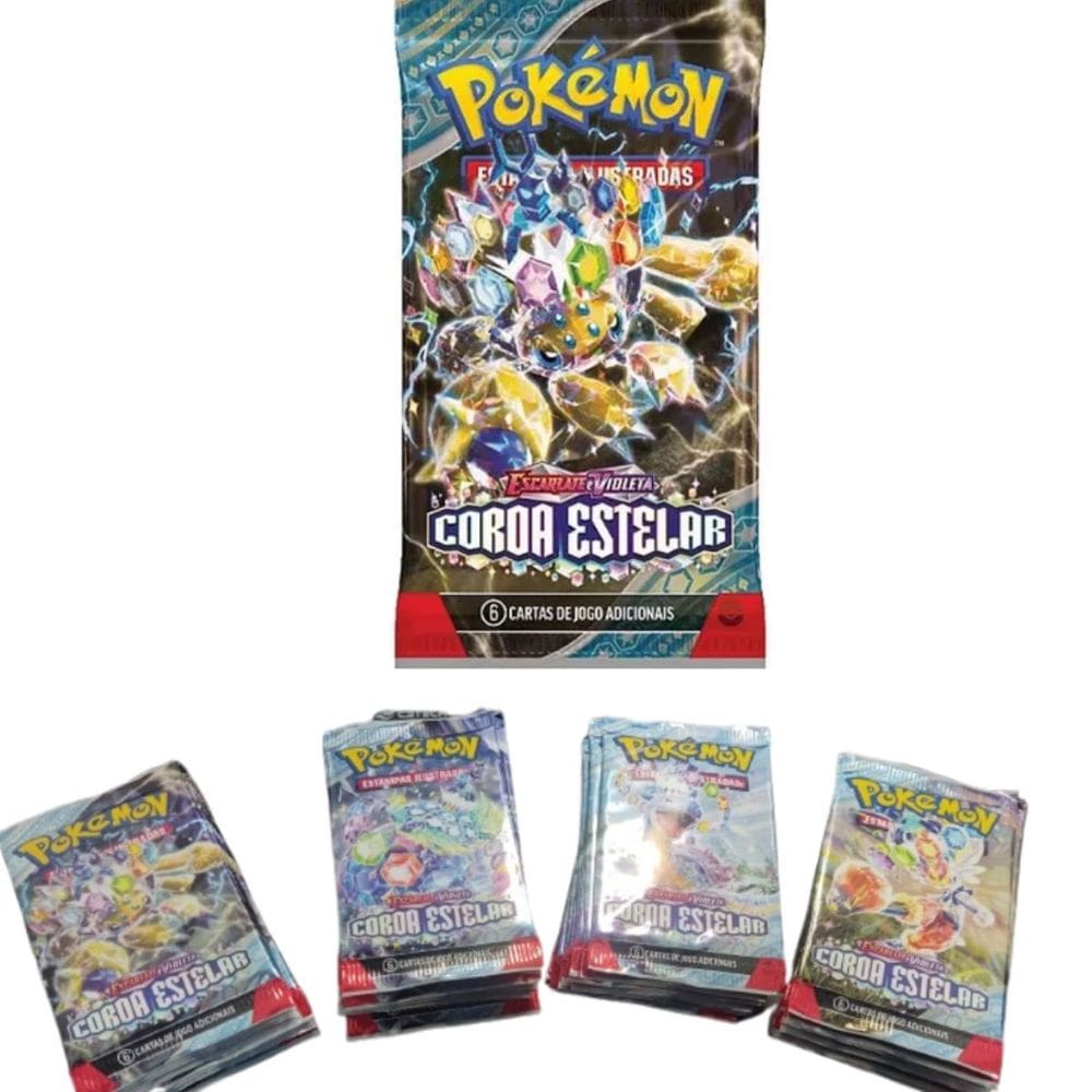 Kit Exclusivo com 24 Cartas Pokémon Raras e Colecionáveis
