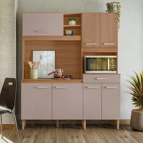 Cozinha Compacta 7 Portas 1 Gaveta Yara Ipe/Fendy