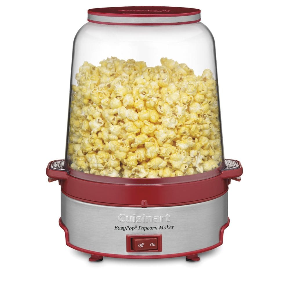 Máquina de pipocas Cuisinart CPM-700P1 EasyPop, vermelha, garantia de 3 anos