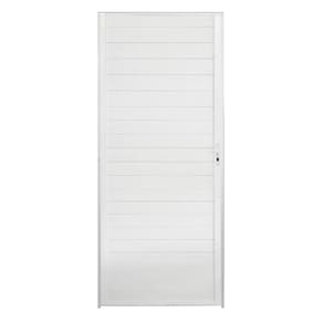 Porta Lambril 2,10x60 lado ESQUERDO L-25 no alumínio branco