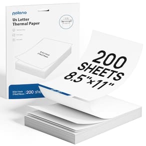 Papel de impressora térmica POLONO D810 US tamanho carta 200 folhas