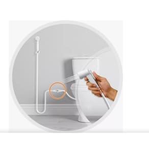 Ducha Higiênica Chuveiro 1 Saída Banheiro Plastica 1,20mt
