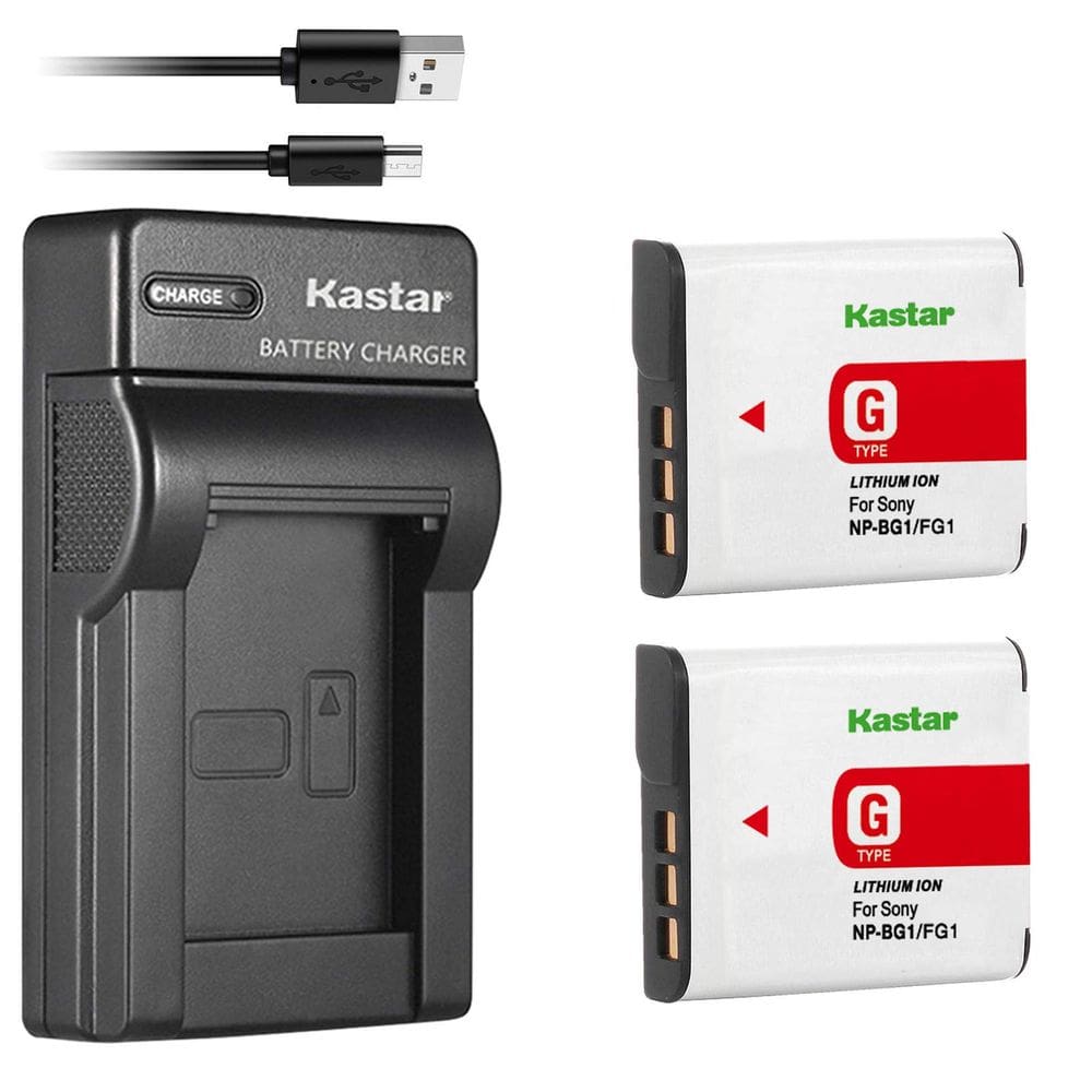 Carregador de bateria Kastar para Sony NP-BG1 NP-FG1 Cybershot