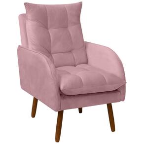 Poltrona Decorativa para Sala de Estar e Recepção Vanessa Veludo - SOFA STORE