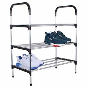 Sapateira Rack Organizador Sapatos Tenis Calçados Prateleiras 3 Andares Desmontavel Multiuso Objetos Movel Casa