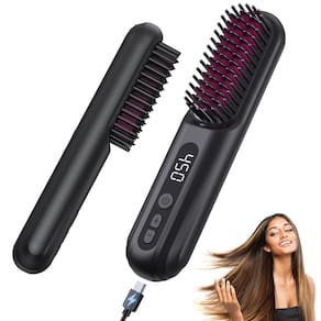 Escova de alisamento de cabelo sem fio Bopcal Portable 10000mAh
