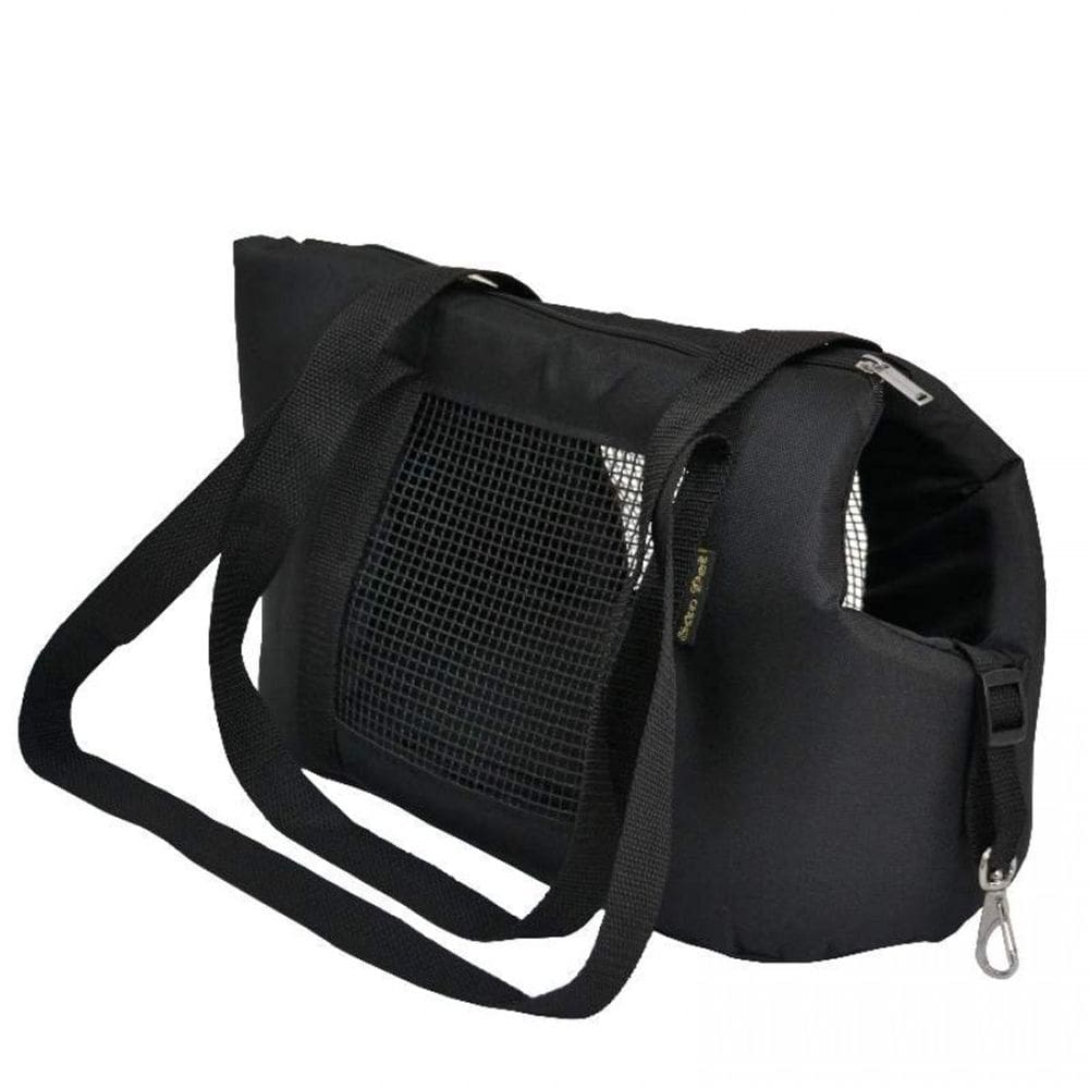 São Pet Bolsa Marie Nylon Preta 40X21X25 CM