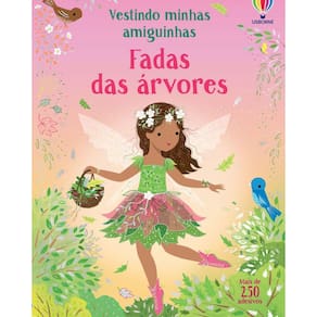 Livro de Adesivos: Fadas das Árvores | Editora Usborne | Adesivos Escolares