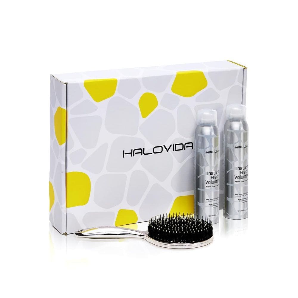 Brush + Shampoo seco HALOVIDA Instant AntiStatic Hollow