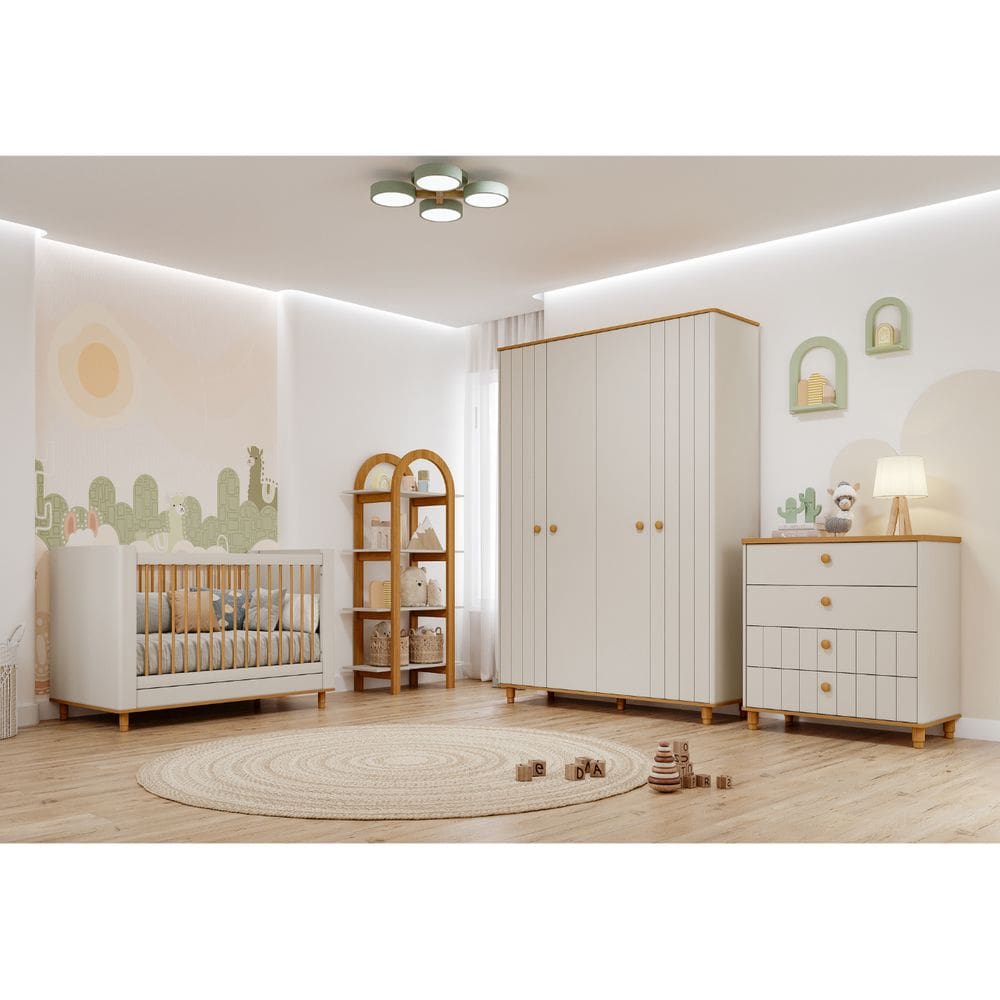 Quarto completo Bebe Rêtro Permobili Cupcake MDF