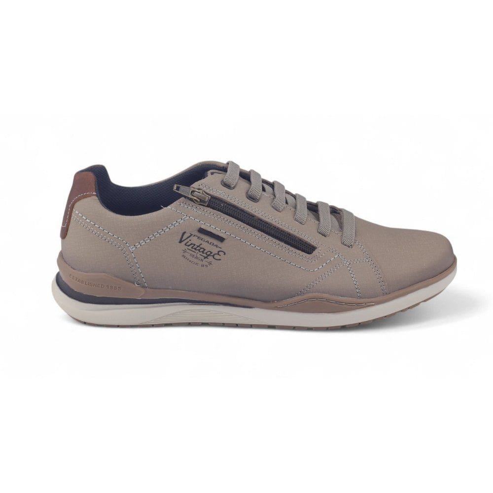 Sapatênis Masculino Pegada 519108-04 Casual Couro Zíper