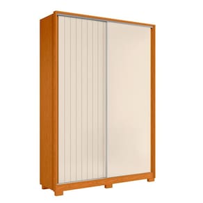 Guarda Roupa Frizatto 2 Portas Cinamomo/Off White (Flex) - ABZ