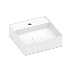 Cuba de Apoio 40cm x 40cm com Mesa T9 Terra Roca Branco
